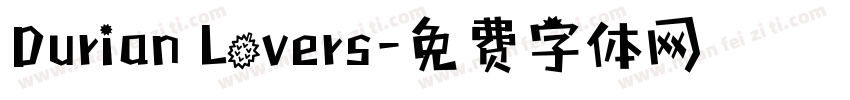 Durian Lovers字体转换